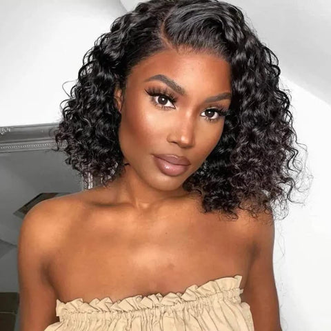 Roselia bob 13x4.5 lace front curly wig