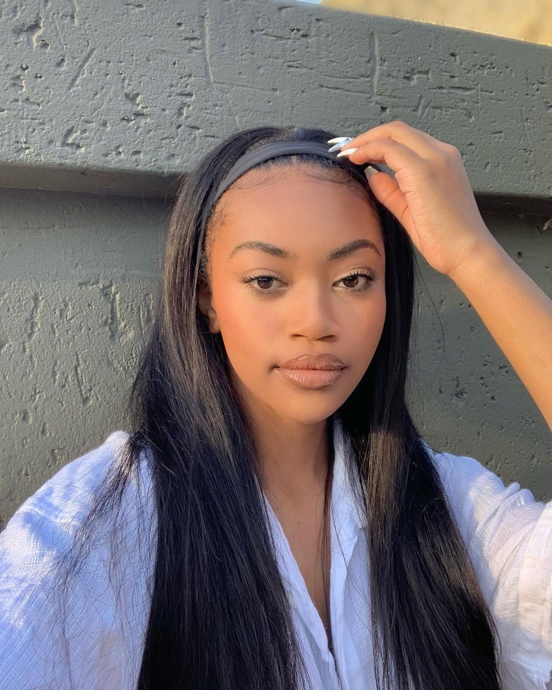 Lucia headband straight wig