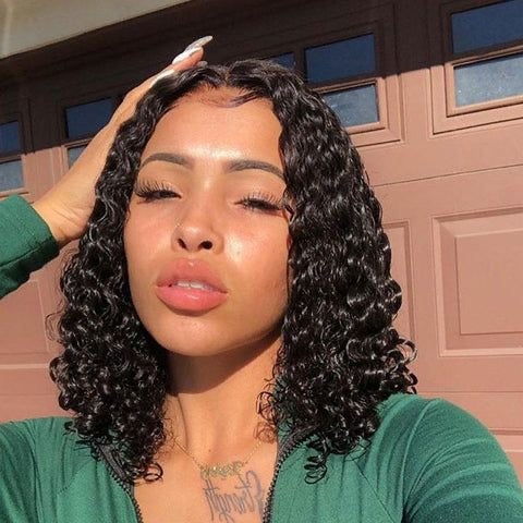 Roselia bob 13x4.5 lace front curly wig