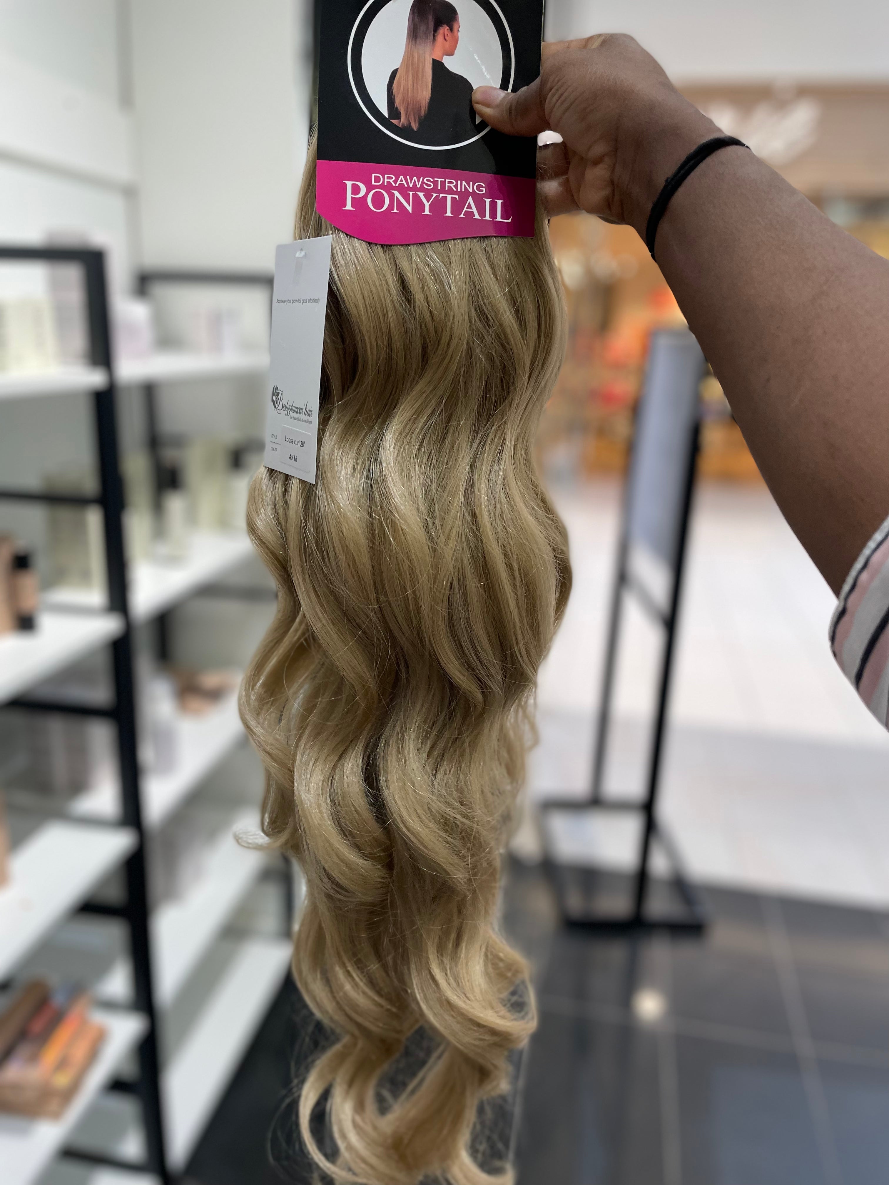 Loose curl pony perfect
